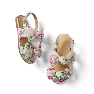 Janie and Jack Dahlia Double Bow Sandal